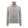 Woolrich Detachable Collar Sweater In Grey