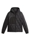 Woolrich Diamond-pattern Jacket In Black