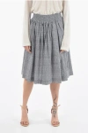 Woolrich Diamond Point Motif Popelin Cotton Circle Skirt