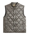 Woolrich Diamond-quilting Vest In Brown