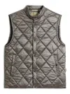 Woolrich Diamond-quilting Vest In Brown
