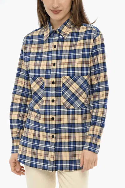 Woolrich Double Breast Pockets Tartan Check Shirt In Multi