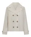 Woolrich Double-breasted Jacket In Neutral