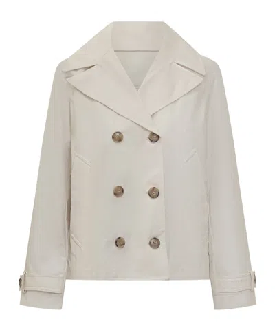 Woolrich Double-breasted Jacket In Neutral