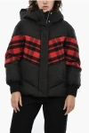 Woolrich Double Fabric Buffalo Check Plunket Down Jacket In Multi