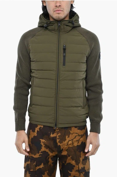 Woolrich Double Fabric Sundance Lightweight Down Jacket In Green