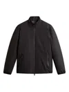Woolrich Double-layered Bomber Jacket In Black