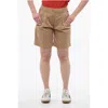 Woolrich Double-pleated Stretch Cotton Shorts With Belt Loops