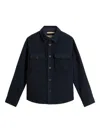 Woolrich Double-pocket Shirt Jacket In Black
