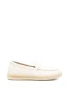 Woolrich Double U Leather Slip On Sneakers In White