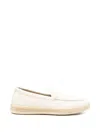 Woolrich Double U Leather Slip On Sneakers In White