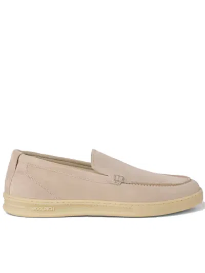 Woolrich Classic Moccasin Loafers For Men In Animal Print