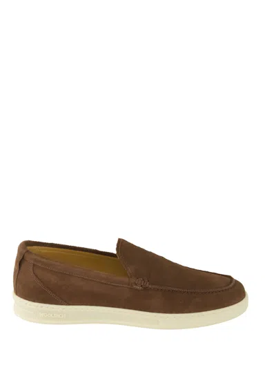 Woolrich Double Ut Slip.on Moccasin In Brown
