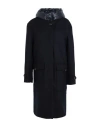 Woolrich Detachable-hood Midi Parka Coat In Navy Blue