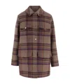 Woolrich Double-face Oversized Coat In Multi-color