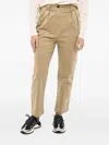 Woolrich Double-pleat Cargo Pants In Brown