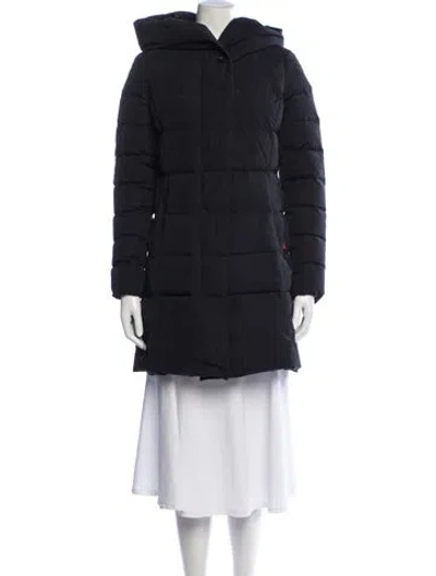 Pre-owned Woolrich Down Coat In Black