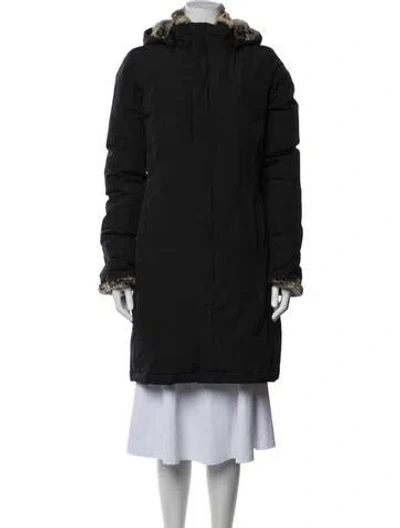 Pre-owned Woolrich Down Coat In Black