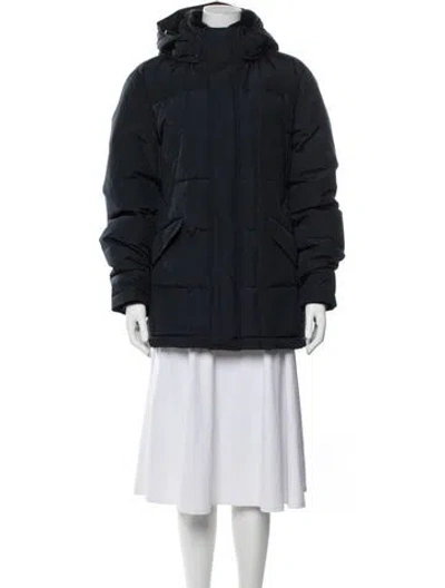 Pre-owned Woolrich Down Coat In Blue