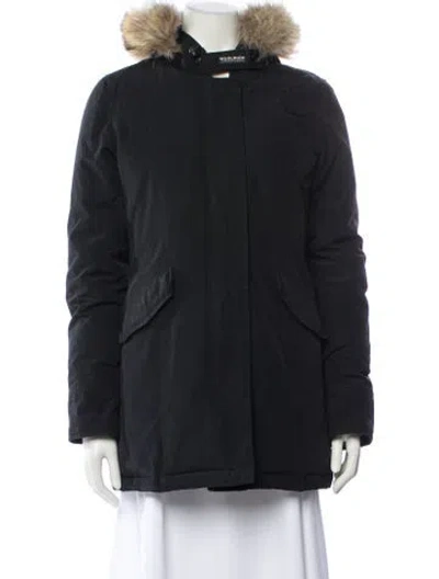 Pre-owned Woolrich Down Jacket In Black