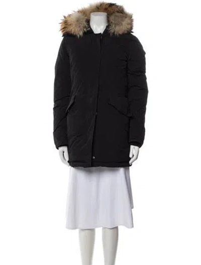 Pre-owned Woolrich Down Jacket In Black