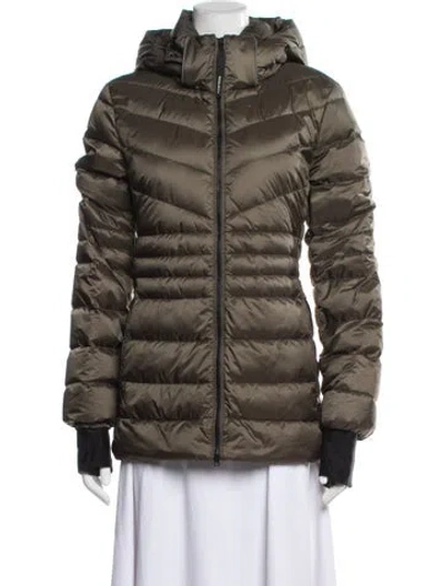 Pre-owned Woolrich Down Jacket In Green