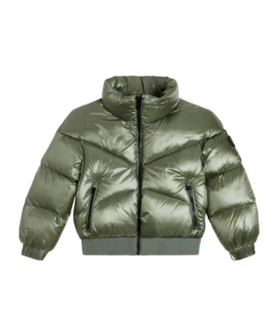 Woolrich Down Jacket In Green