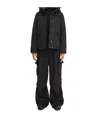 Woolrich Quilted Hooded Jacket In Black