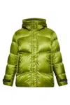 Woolrich Pertex Green Polyamide Down Jacket In Verde
