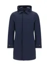 Woolrich Carcoat Down Jacket In Blue