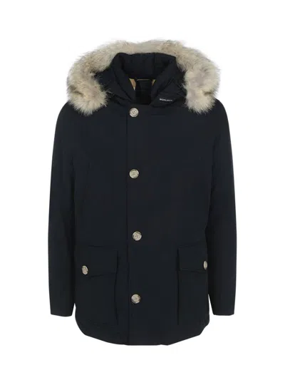 Woolrich Down Jackets In Blue