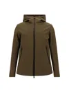 Woolrich Pacific Soft Jacket In Brown