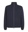 Woolrich Down Waterproof Sailing Bomber Jacket In Blue