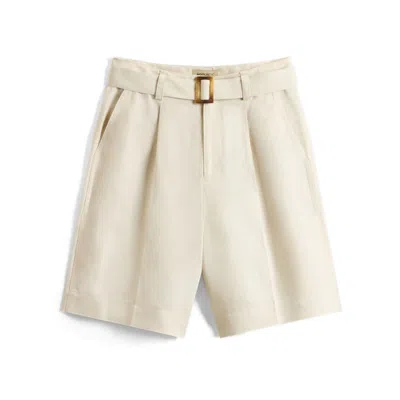 Woolrich Drapey Bermuda Short In Light Oak