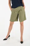 Woolrich Drawstring Bermuda In Green