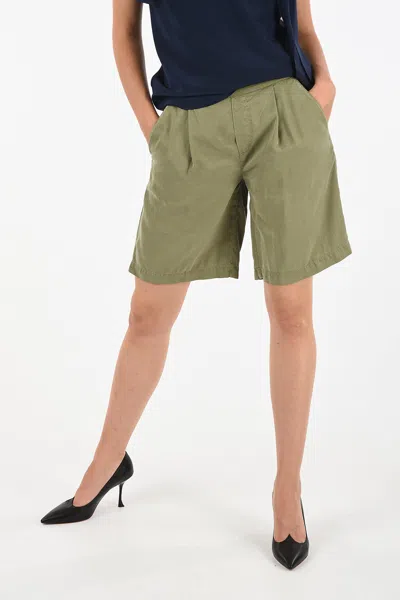 Woolrich Drawstring Bermuda In Green