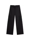 Woolrich Drawstring Cargo Pants In Black