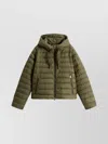 Woolrich Army Green Polyester Down Jacket In Green