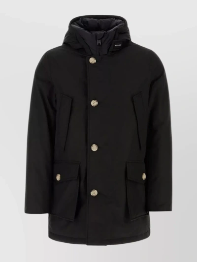 WOOLRICH DRAWSTRING HOODED DOWN JACKET