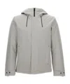 Woolrich Crestmont Hooded Zip-front Jacket In Gray