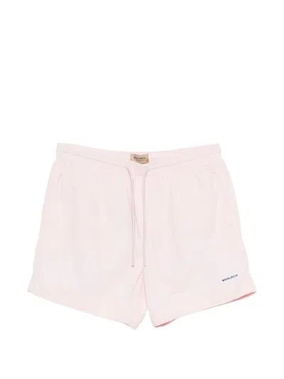 Woolrich Drawstring Swim Shorts In Pink