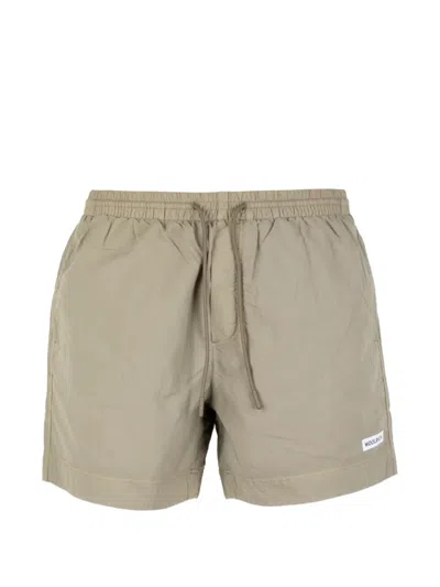 Woolrich 드로스트링 웨이스트 스윔 쇼츠 In Brown