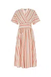 Woolrich Woman's Color White Size L In Stripped