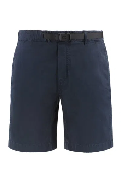 Woolrich Easy Cotton Bermuda Shorts In Blue