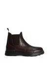 Woolrich Elastic-panel Leather Boots In Multi