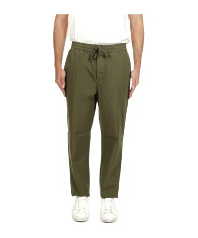 Woolrich Elastic Waist Casual Pants In Green