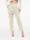 Woolrich Elasticated-waist Flat-front Trousers In Neutral