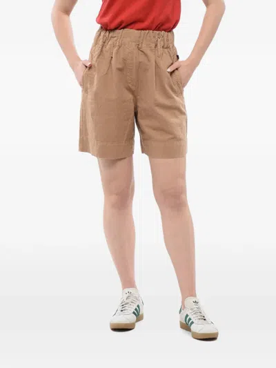 Woolrich Elasticated-waist Shorts In Brown