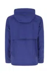 Woolrich Electric Blue Polyester Windbreaker In 3685