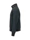 Woolrich Elevated Bomber Jacket With Neck Zip In Melton Blue